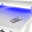 Pemberly Row Modern Gaming Desk with Riser in White