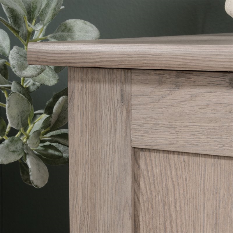 Pemberly Row 2-Drawer Coastal Engineered Wood Computer Desk in Laurel Oak