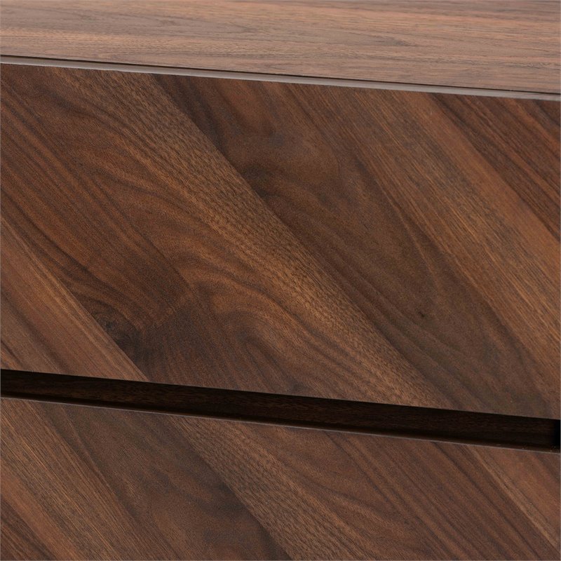 Pemberly Row Wood Shoe Cabinet in Walnut Brown