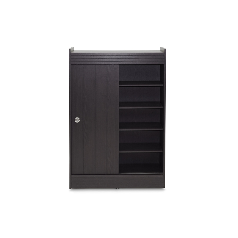 Pemberly Row Shoe Cabinet in Espresso