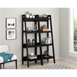 Pemberly Row Mid-Centruy 4 Shelf Ladder Bookcase Bundle in White