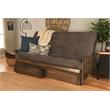 Pemberley Row Polyester Gray Futon Rectangular Convertible Queen 87