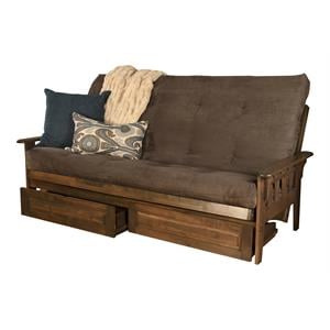 Pemberley Row Polyester Gray Futon Rectangular Convertible Queen 87&quot Unassembled