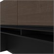 Pemberly Row Traditional Credenza Hutch in Antigua and Black