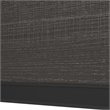Pemberly Row Traditional Credenza Hutch in Bark Gray and Slate
