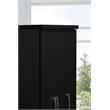 Pemberly Row 3 Door Armoire with 2 Drawers 3 Shelves in Chocolate Wood