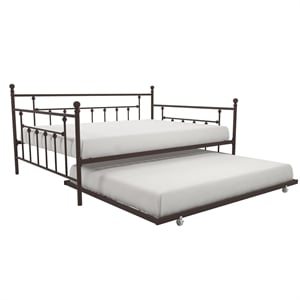 Pemberley Row Metal Bronze Daybed Rectangular Multi-Functional 84&quot Unassembled