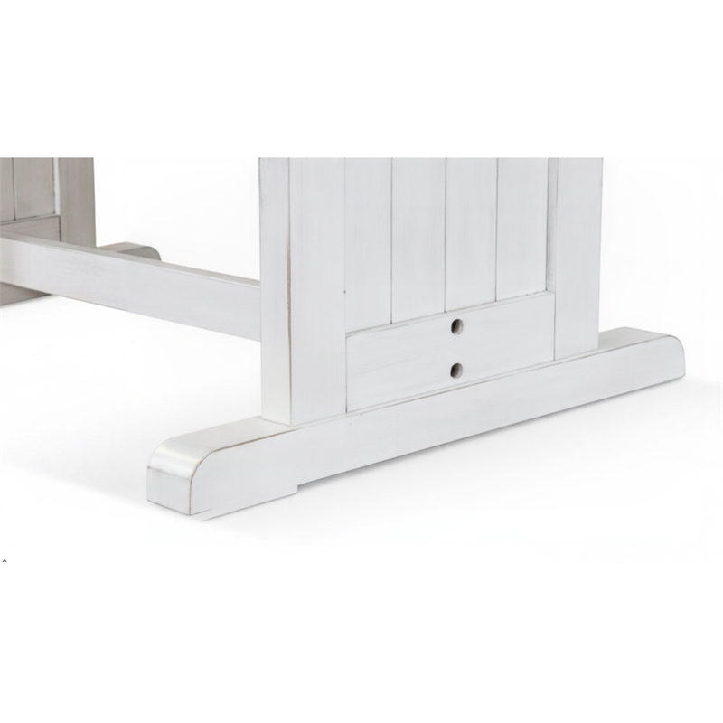Pemberley Row Wood White Dining Table Rectangular 60