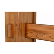 Pemberley Row Mindi Wood Rustic Oak Dining Table Rectangular 50