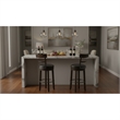 Pemberly Row Wood Bar Stool Chair in Tobacco (Set of 2)