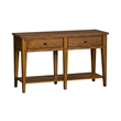 Pemberly Row Transitional Wood Sofa Table in Natural Oak