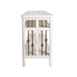Pemberly Row Contemporary Wood Sofa Table in White