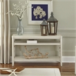 Pemberly Row Contemporary Wood Sofa Table in White