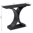 Pemberley Row Hollow Core Black Console Table Rectangular 30