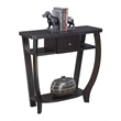 Pemberly Row Modern Console Table in Espresso Wood Finish