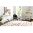 Pemberley Row Wood Cream Console Table Rectangular Slimline 60