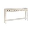 Pemberley Row Wood Cream Console Table Rectangular Slimline 60