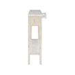Pemberley Row Wood Cream Console Table Rectangular Slimline 60