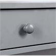 Pemberly Row Transitional One-Drawer Console Table in Gray Wood Finish