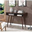 Pemberley Row MDF Espresso Console Table Rectangular Mid-Century 30