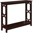 Pemberley Row MDF Espresso Console Table Rectangular Easy Assembly 31.5