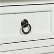 Pemberly Row Transitional Console Table in White Wood Finish