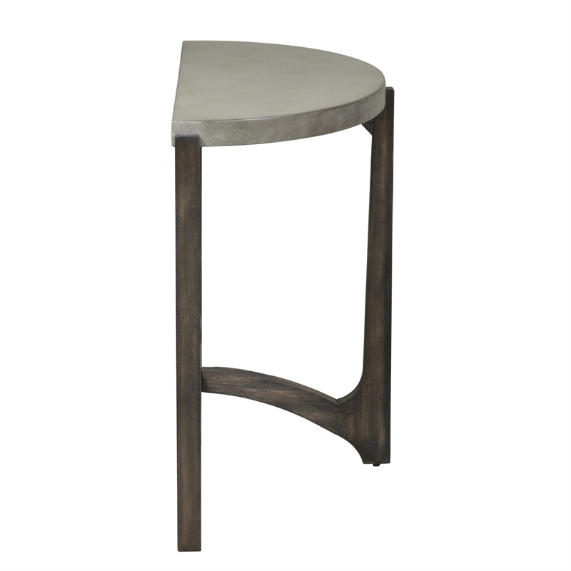 Pemberly Row Modern Wood Cascade Sofa Table in Brown