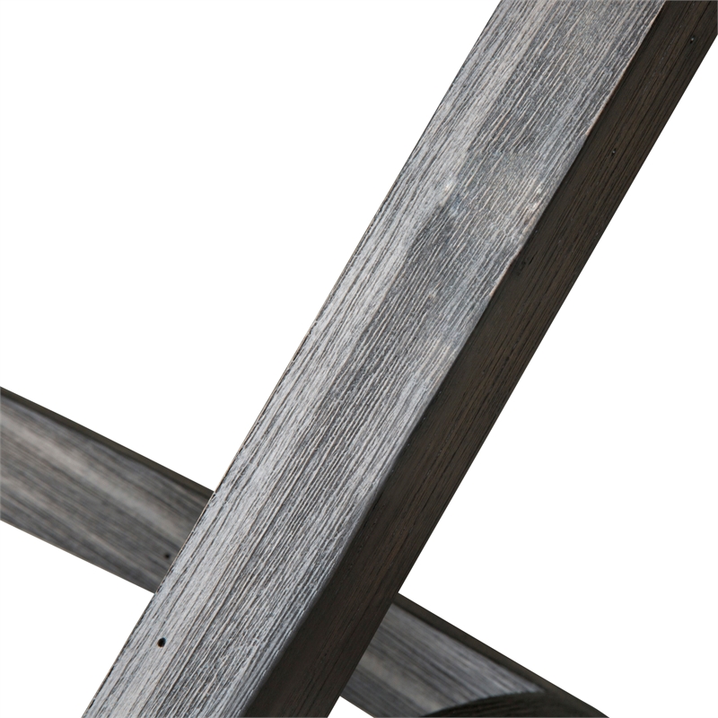 Pemberly Row Modern Wood Cascade Sofa Table in Brown