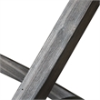 Pemberly Row Modern Wood Cascade Sofa Table in Brown