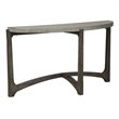 Pemberly Row Modern Wood Cascade Sofa Table in Brown