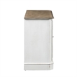 Pemberly Row Traditional Wood TV Console in White
