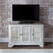Pemberly Row Traditional Wood TV Console in White