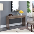 Pemberly Row Contemporary Console Table in Cappuccino Wood Finish