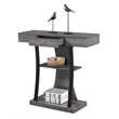 Pemberly Row Transitional Console Table in Gray Wood Finish