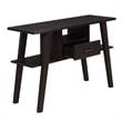 Pemberly Row Contemporary Espresso Wood Console Table with Drawer
