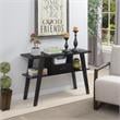 Pemberly Row Contemporary Espresso Wood Console Table with Drawer