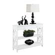 Pemberly Row Contemporary One-Drawer Console Table in White Wood Finish