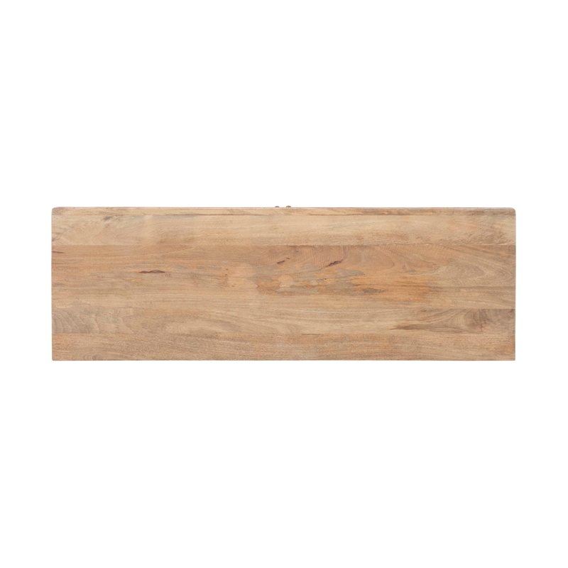 Pemberly Row Transitional Wood Two Door Cabinet in Natural Brown