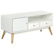 Pemberly Row Mid-Century Wood Sideboard in French White