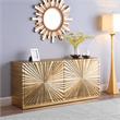 Pemberly Row Contemporary Wood Sideboard and Buffet in Gold Leaf