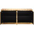 Pemberly Row Contemporary Wood Sideboard and Buffet in Gold Leaf