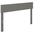 Pemberly Row Modern Solid Wood Full Headboard in Gray