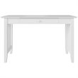 Pemberly Row Contemporary Solid Wood Charger Writing Desk in White