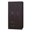 Pemberley Row Engineered Wood Tobacco Armoire Closet Rectangular 72