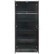 Pemberley Row Laminated Engineered Wood Tobacco Armoire Rectangular Stain Resistant 72
