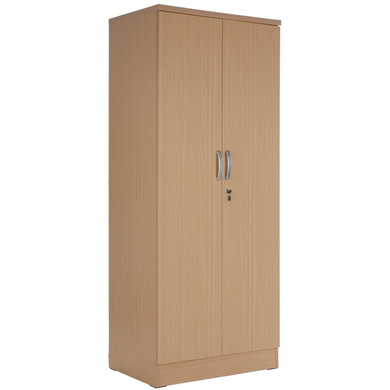 Pemberley Row Engineered Wood Maple Wardrobe Cabinet Rectangular 72