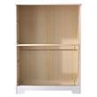Pemberly Row Modern 4-Drawer Solid Pine Wood Chest Dresser in White