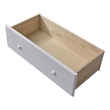 Pemberly Row Modern 4-Drawer Solid Pine Wood Chest Dresser in White