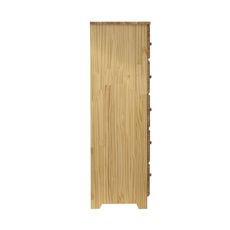 Pemberley Row Solid Pine Wood Natural Chest of Drawers Rectangular Compact Design 54.25