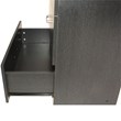 Pemberly Row Contemporary 5-Drawer Engineered Wood Tall Chest Dresser in Black